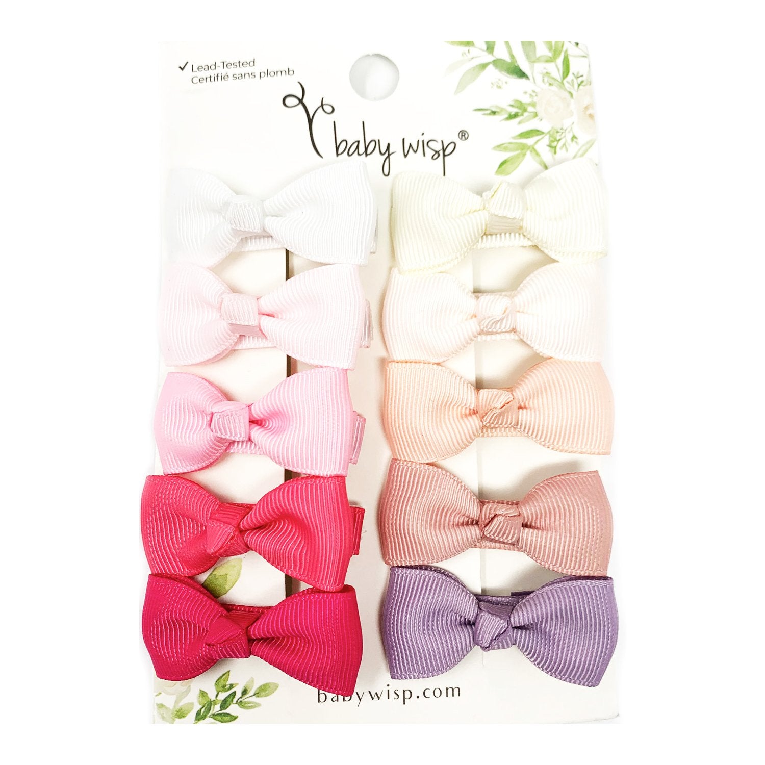 Baby Girls kids Ribbon Hair clip Solid Color Bows clips School bow  Accessories