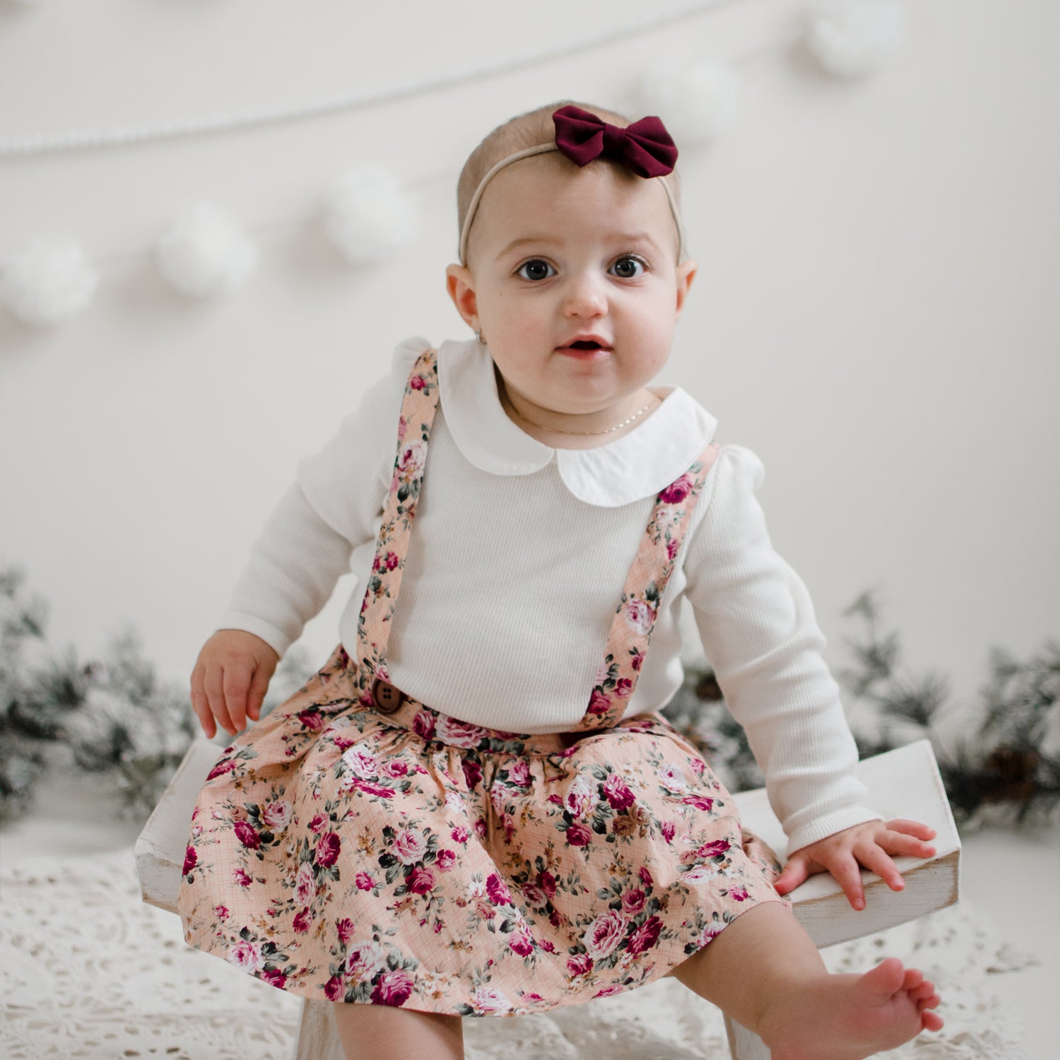 Fashion burgundy baby headband