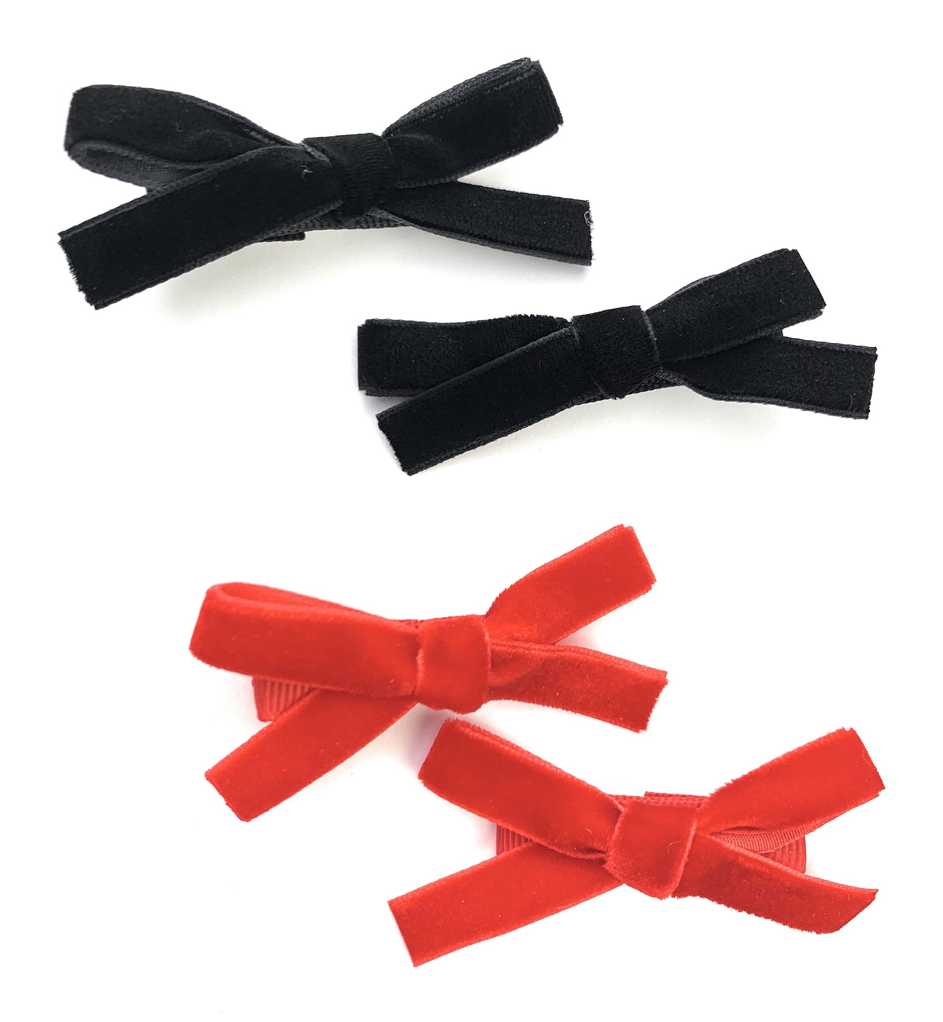 Girls Red 8 inch Large Ribbon Hair Bow with Alligator Clip
