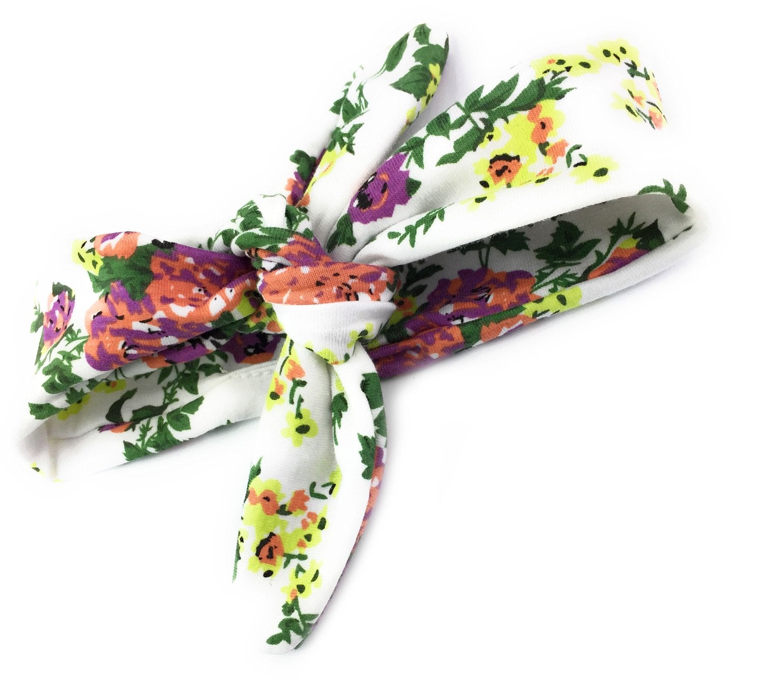 PinktownUSA White Floral Monogram Headband