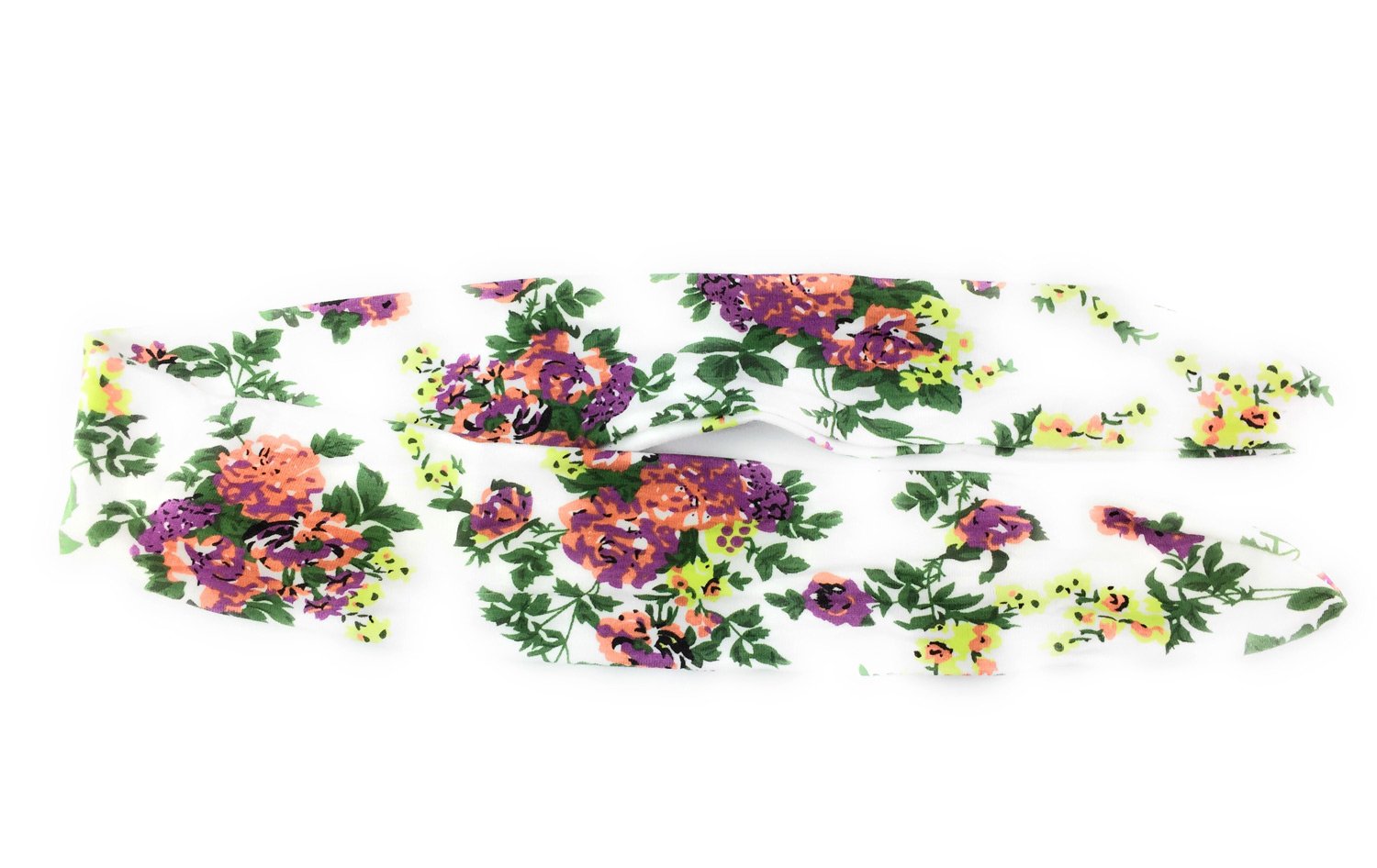 PinktownUSA White Floral Monogram Headband