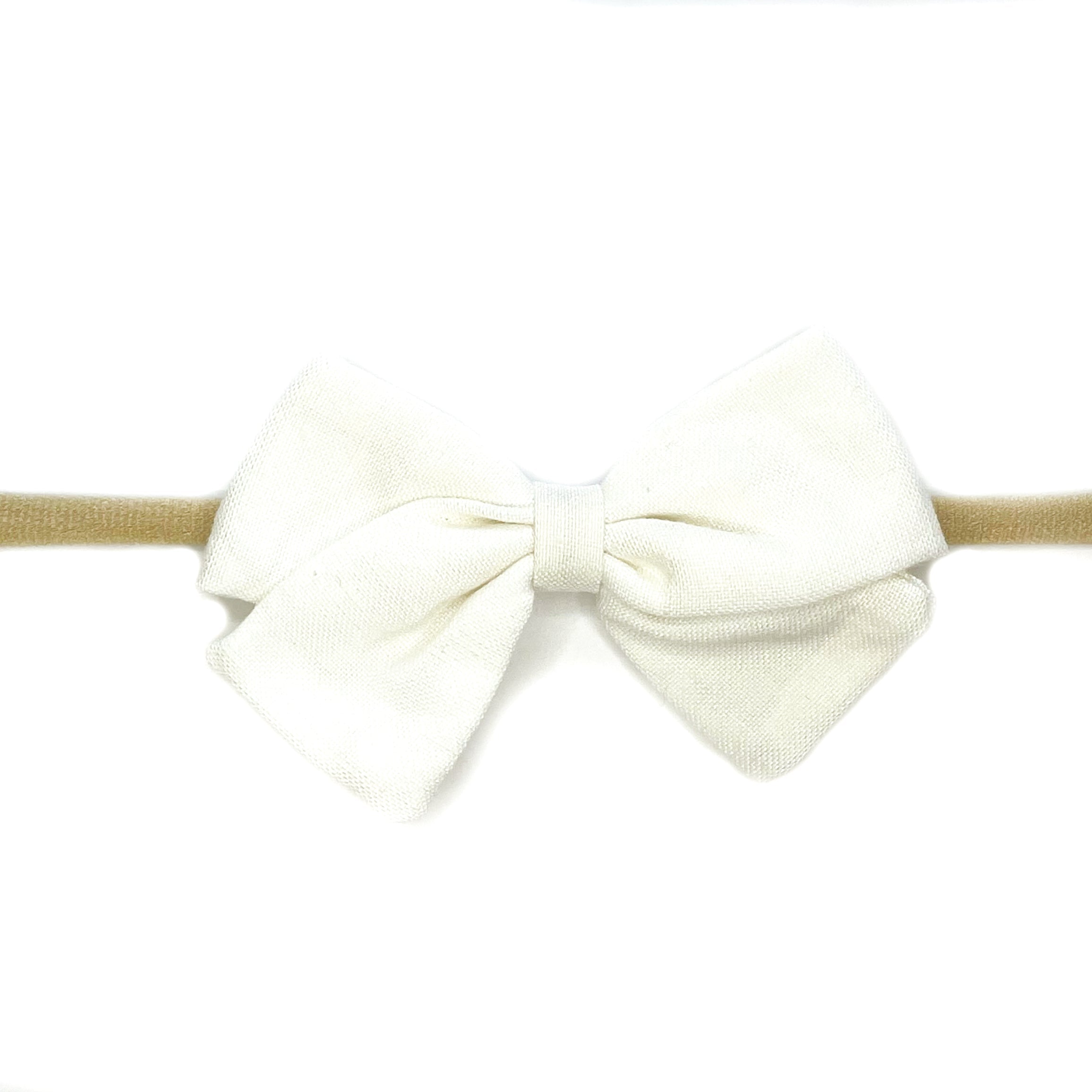 Bonpoint floral-print bow headband - White