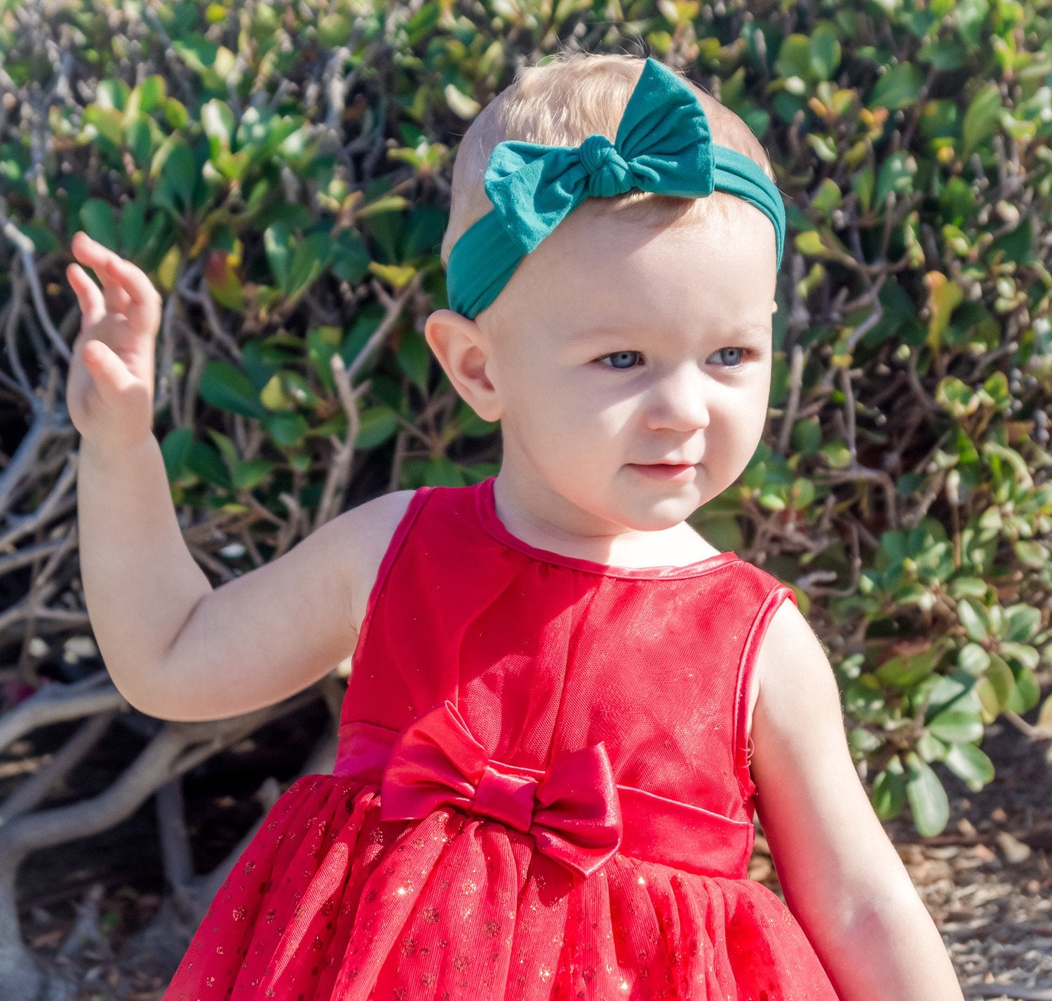 Baby red best sale headband bow