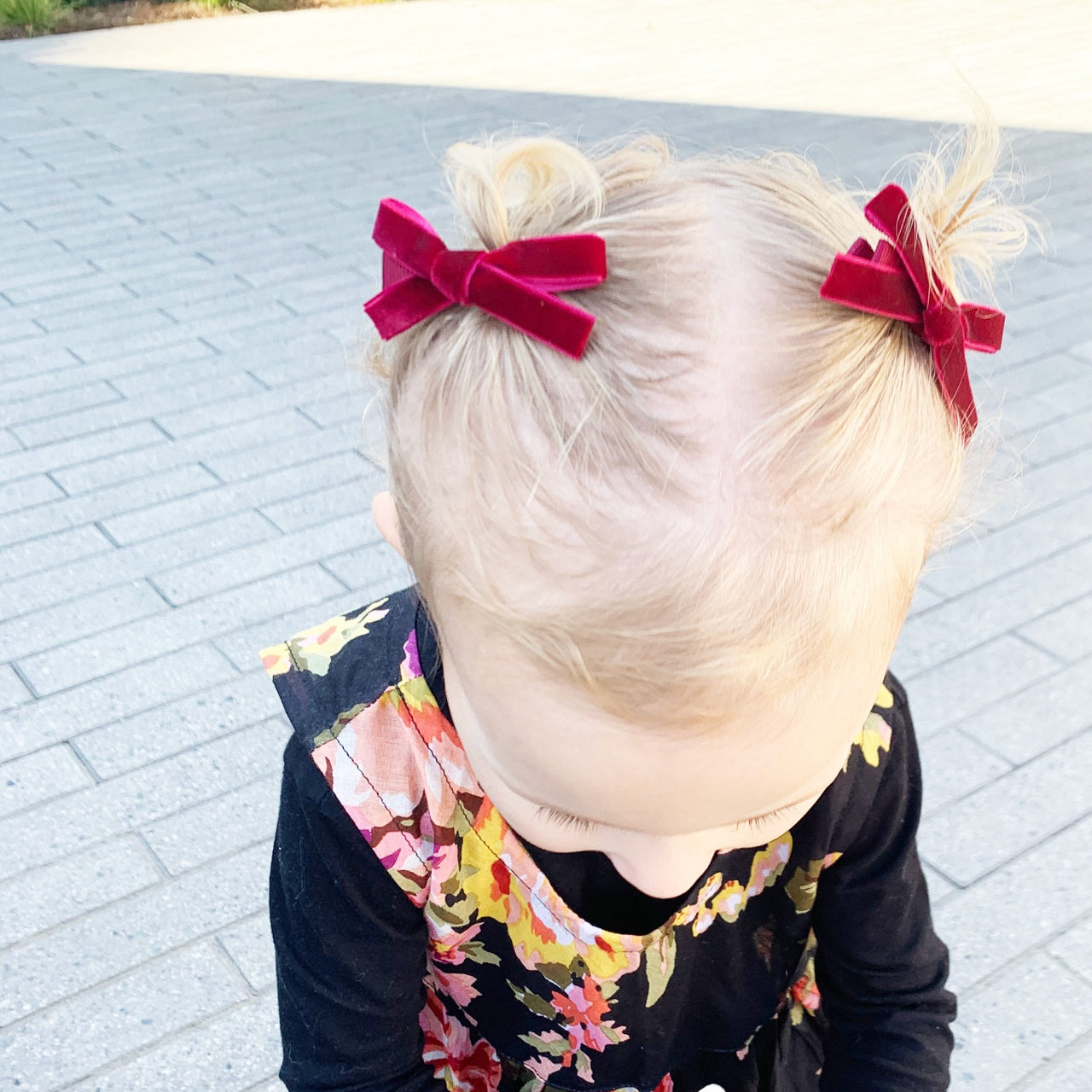 Ella Sweetheart Lace Bow Baby Hair Clip Set